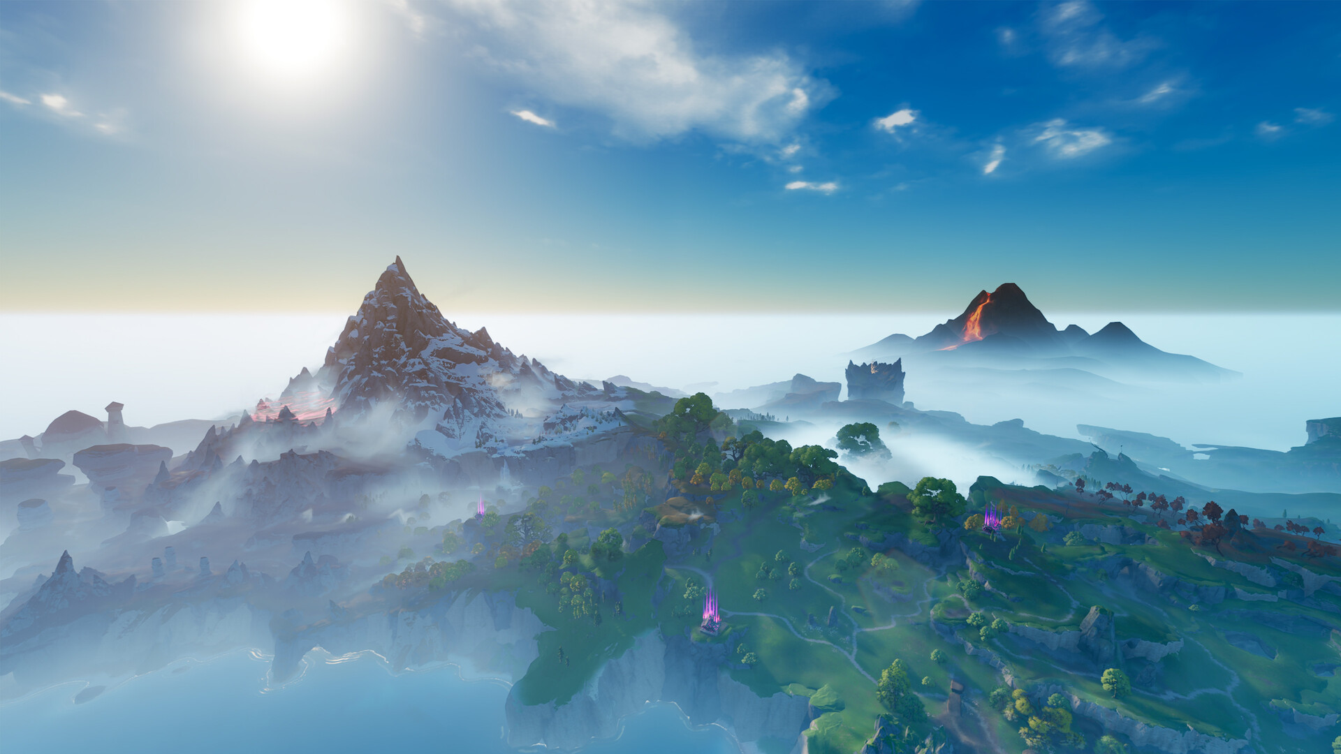 Wide landscape view of Idyll