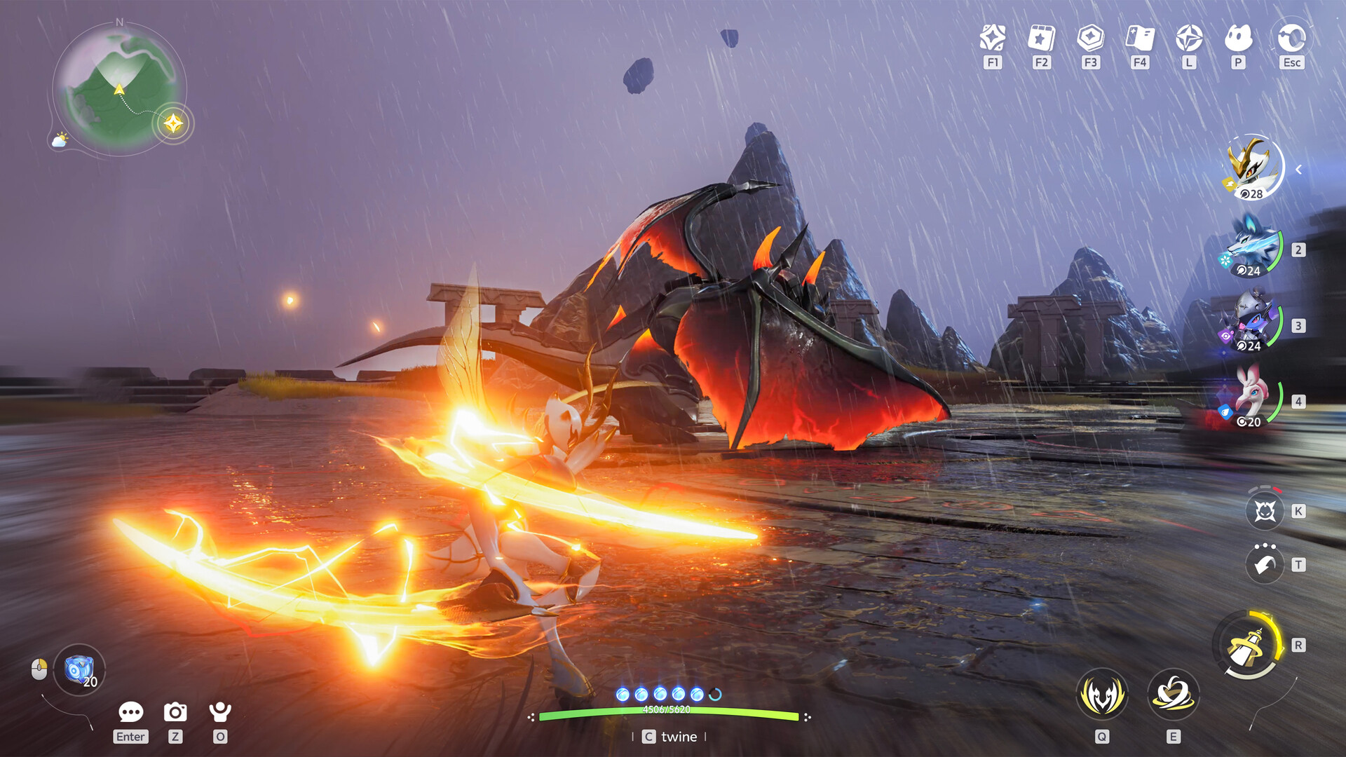Large boss encounter in Aniimo
