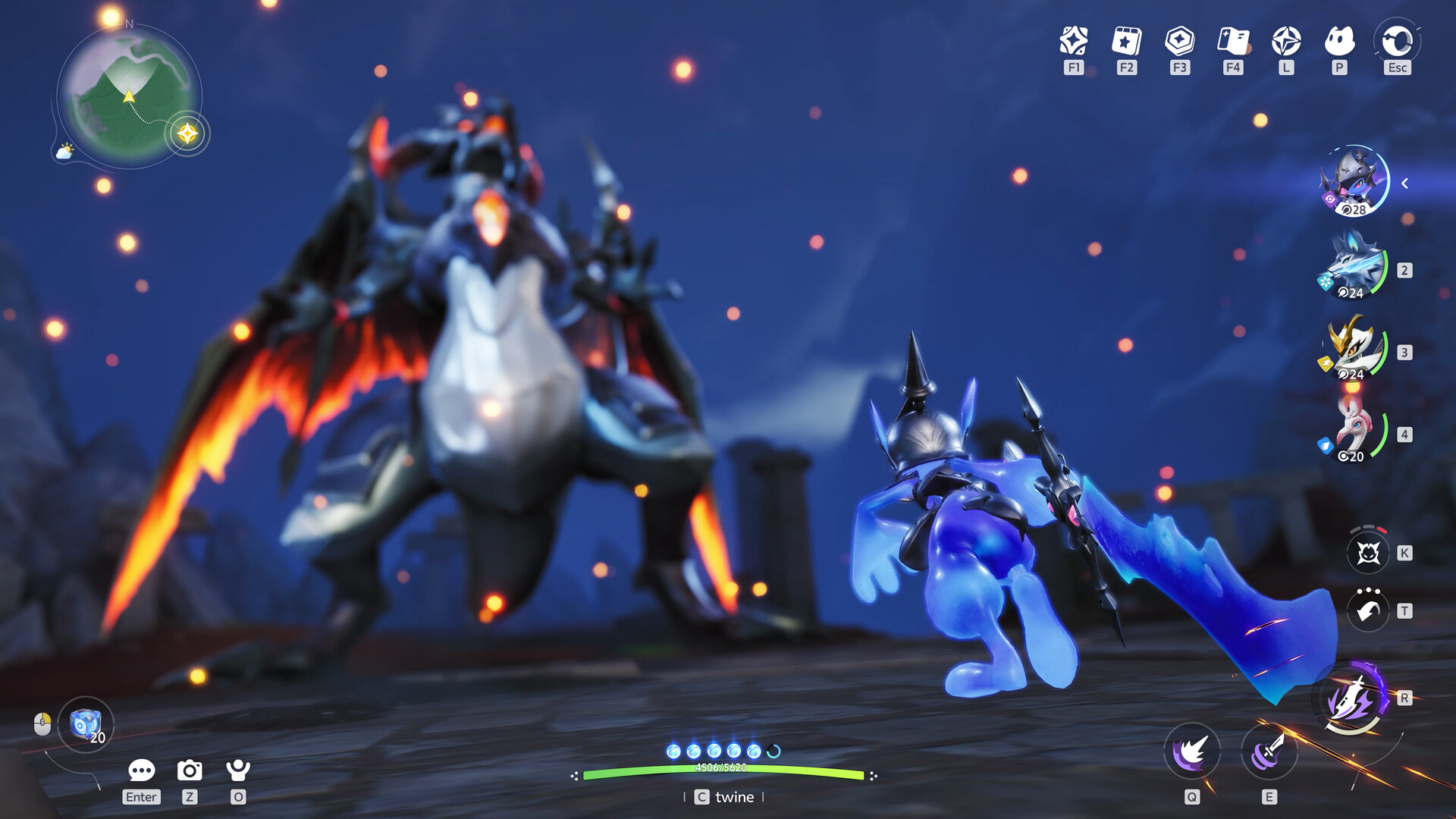 Twine combat in Aniimo
